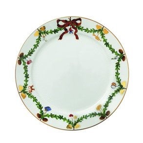 Royal Copenhagen Julestel Tallerken, 27cm.