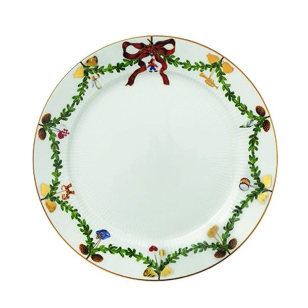 Royal Copenhagen Julestel Tallerken, 27cm.
