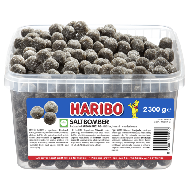Haribo saltbomber, 2,3 kg.