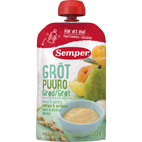 Semper Grd med pre/abricos, klar til at spise, fra 6. mdr.