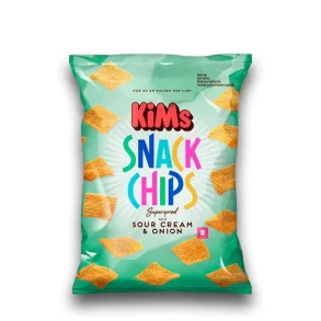 Kims Snack chips med sour cream & onion, 145g