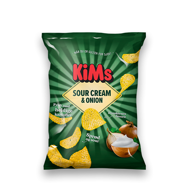 Kims Sour Cream &amp; Onion, 160g