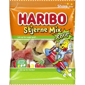 Haribo Stjerne Mix Sour, 120 gram