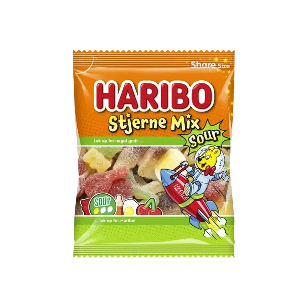 Haribo Stjerne Mix Sour, 120 gram