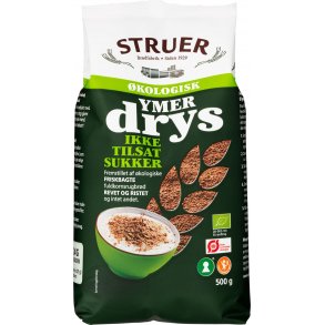 Struer kologisk Ymerdrys uden sukker, 500g