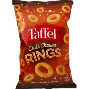 Taffel Chili Cheese Rings, 130g.