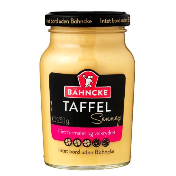 Bhncke Taffel Sennep, 250g.