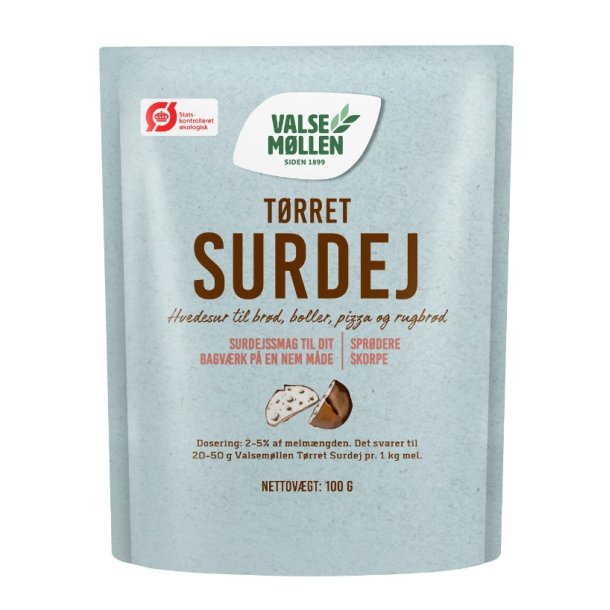 kologisk trret surdej fra Valsemllen. 100g