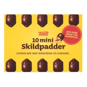 Toms mini Skildpadder 10 stk.(Toms mini skildpadder, chocolate, 10 pcs.)