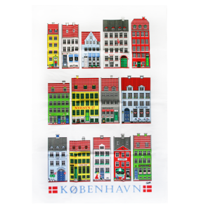 Viskestykke i hvid bomuld - Nyhavn