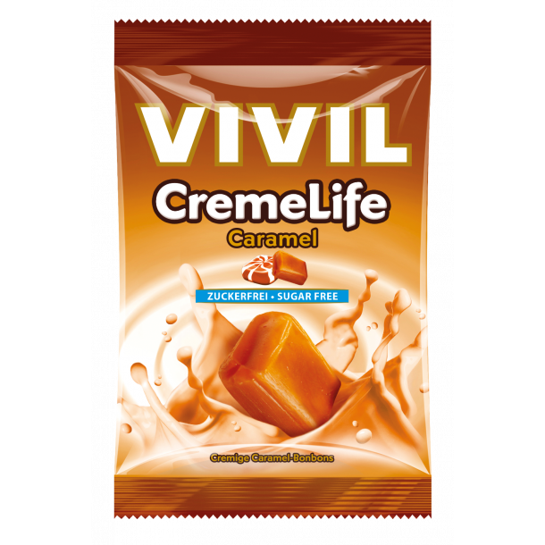 Vivil Cremelife Caramel, sukkerfri bolcher, 110g