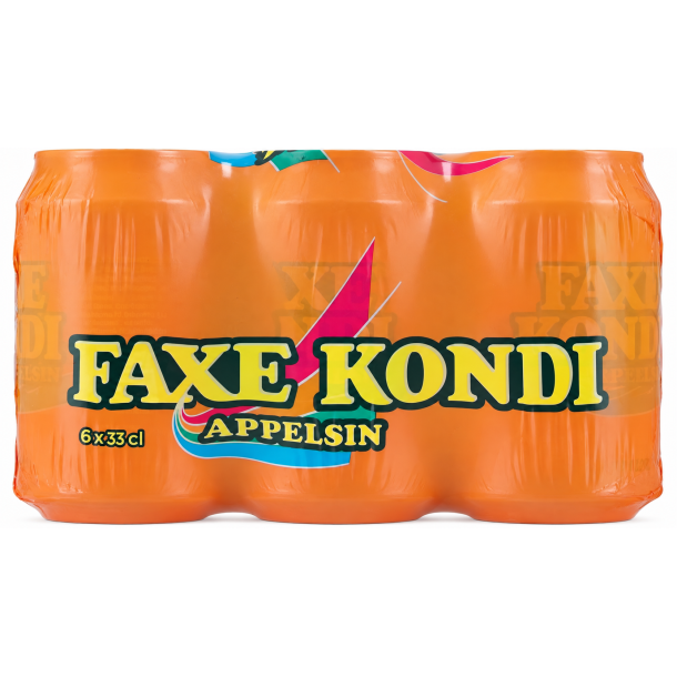 Faxe Kondi Appelsin, 6 x 33cl. 