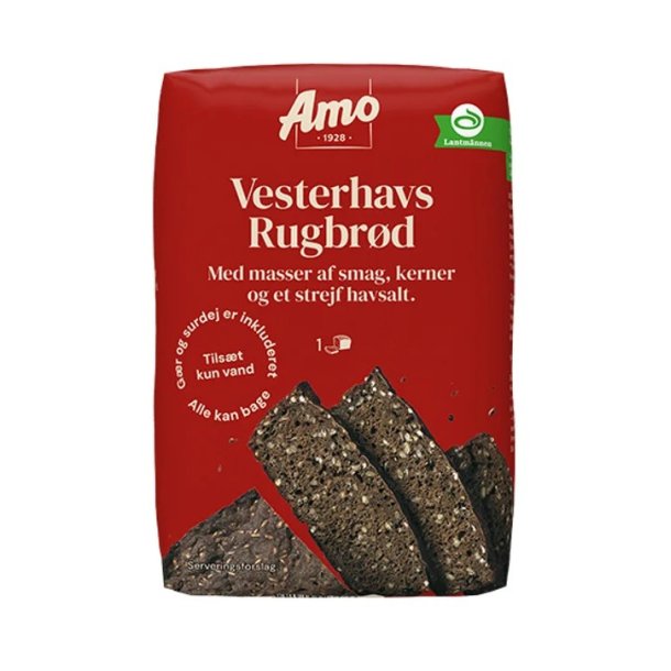 Amo Vesterhavsrugbr�d, 900g.