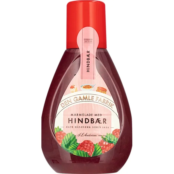 Marmelade p� plastflaske. Den Gamle fabrik 425g