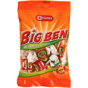 Carletti Big Ben blandede karameller, 70g