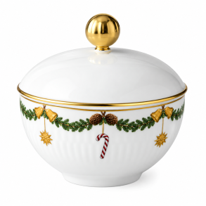 Royal Copenhagen Julestel Sukkersk�l med l�g, 15cl.