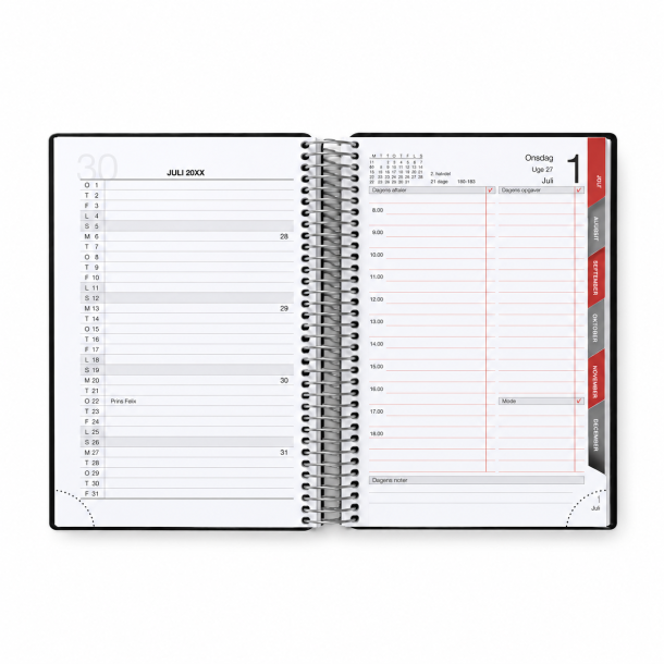 Spiral kalender, ukendt m�rke