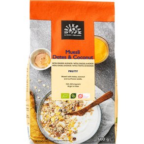 Urtekram Mysli med dadel og kokos, 600g