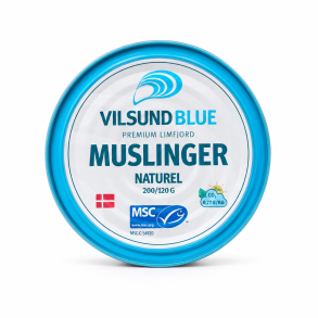 Muslinger naturel fra Vilsund. 200g