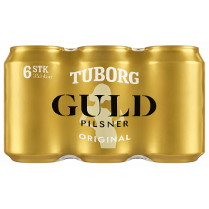 Tuborg Guld �l, 6-pack. 