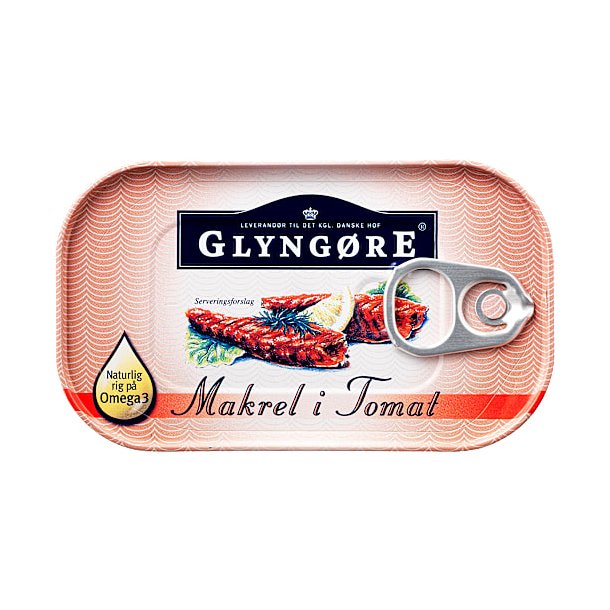 Makrel i tomat, Glyng�re,(Mackerel in tomato) 2 d�ser