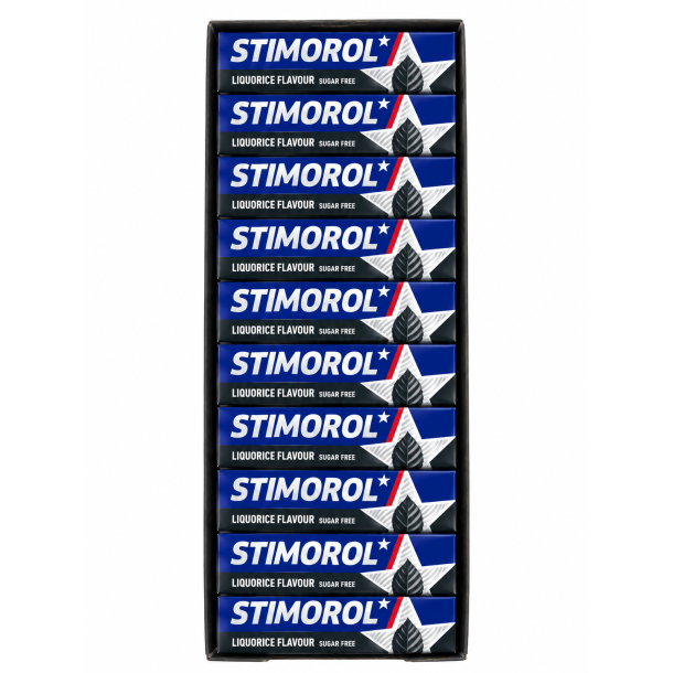 Stimorol black liquorice 36 stk - udg�et