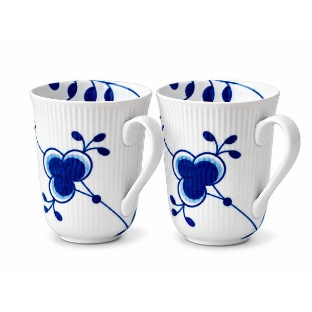 Royal Copenhagen Bl� Mega Riflet Krus 36cl, 2-pak.