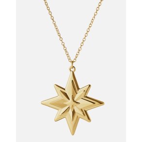 Georg Jensen Guldbelagt Ornament i k�de, 2024. Stjerne.