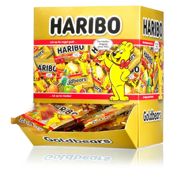 Haribo miniposer Guldbamser, 100 stk.