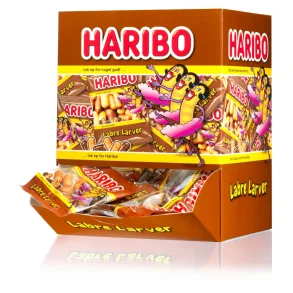 Haribo miniposer Labre Larver, ca. 100 poser.