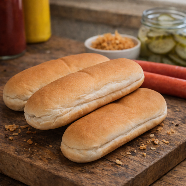 Afhentning hos K�lebilen - Hotdogbr�d ca. 8 stk.