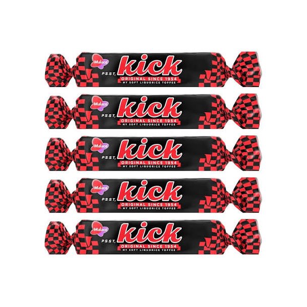Malaco Kick bl�d lakrids, 5 stk.