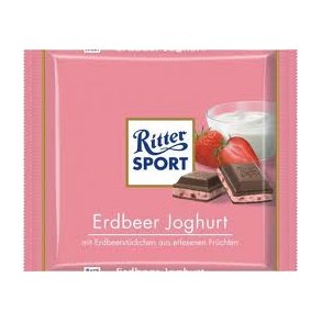 Ritter Sport Jordbr Yoghurt, 100 gram