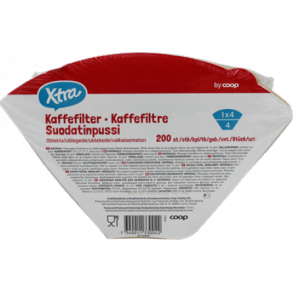 Kaffefiltre Brune str. 4, 200 stk.