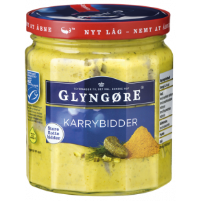 Glyngre Karrysild i store bidder, 450g