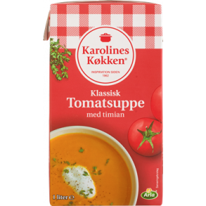 Karolines Klassisk Tomatsuppe, 1 liter.