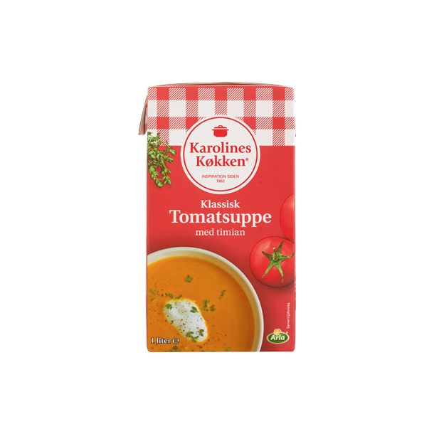 Karolines Klassisk Tomatsuppe, 1 liter.
