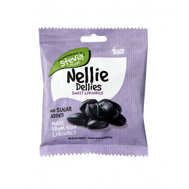 Nellie Dellies Sweet Liquorice, sukkerfri, 90 gram