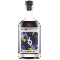 Snaps Bornholm Nr. 6 med Blbr og citron, 40%, 50cl. Kun 1 til salg.