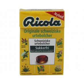 Ricola sukkerfri originale urtebolcher. 50g