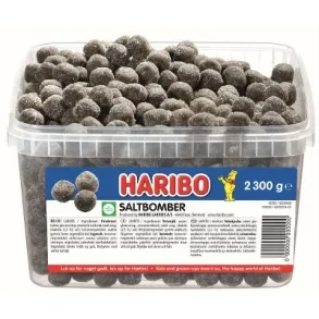 Haribo saltbomber, 2,3 kg.
