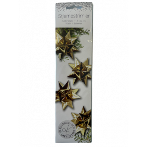 Stjernestrimler i guld. 15mm, til 8 stjerner.
