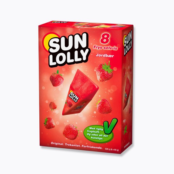 Sun Lolly Frys-selv is, Jordbr