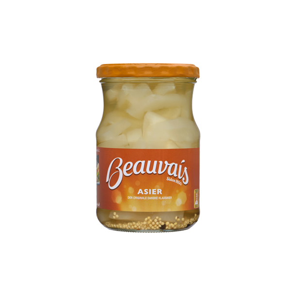 Asier i strimler Beauvais, 560 gram(Gherkin in slices, Beauvais, 560 gram)