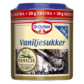 Vanillesukker fra Dr. Oetker. 140g