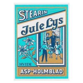 Juletrslys, Asp Holmblad, Hvide 20 styk.