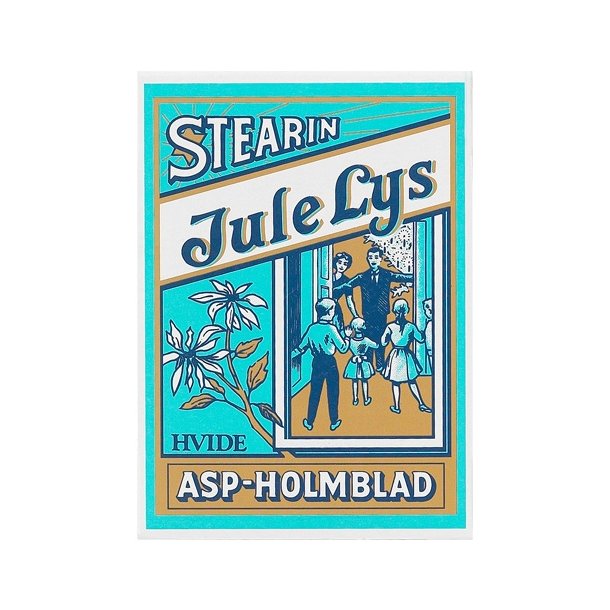 Juletrslys, Asp Holmblad, Hvide 20 styk.